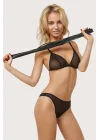 Arias Closet Deri Fantezi Harness Siyah Kırbaç
