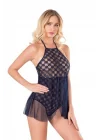 Arias Closet Lacivert Bodysuit Gecelik