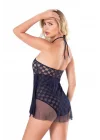 Arias Closet Lacivert Bodysuit Gecelik