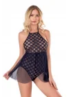 Arias Closet Lacivert Bodysuit Gecelik