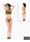 Arias Closet Seksi Sarı Lamine Jartiyer Takım