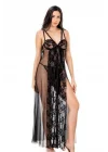 Arias Closet Siyah Kısa Tül Gecelik