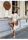 Ayrobin midi elbise