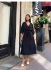 Ayrobin midi elbise