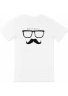 Babalar Günü Baskılı T-shirt - Beyaz