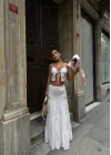 Bağacıklı Uzun Etek - Beyaz