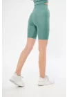 Biker Sporcu Şort - Mint Yeşil