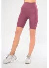 Biker Sporcu Şort - Pembe