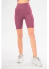 Biker Sporcu Şort - Pembe