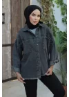 Cepli Kot Ceket Siyah