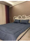 Çift Kişilik Doğal Yün Yorgan ve Yastık Takımı - Lacivert