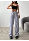 Çımalı keten pantolon