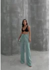 Çımalı keten pantolon