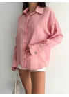 Çizgili oversize gömlek