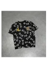 Erkek Dijital Baskılı Oversize T-shirt Siyah