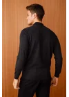 Erkek Yarım Balıkçı Yaka Triko Kazak - Lacivert