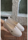 Gtay Bej Cilt Babet Ayakkabı