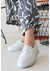 Hooset Beyaz Cilt Babet Ayakkabı
