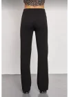 Kadın Siyah Palazzo Pantolon Oversize Kesim - Siyah