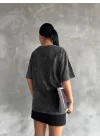 Kuş gözü yıkamalı tişört