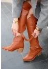 Milla Taba Cilt Tak Çıkar Topuklu Bot Ve Çizme