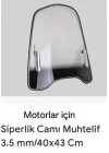 Motor Siperlik Camı - Şeffaf