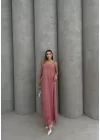 Piliseli uzun elbise