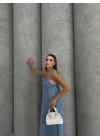 Piliseli uzun elbise
