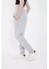 Üç İplik Basic Lastikli Eşofman Pantolon - Gri