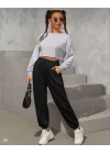 Unisex Basic Eşofman Altı - Siyah
