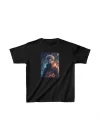 Unisex Çocuk Baskılı T-Shirt - Siyah