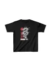 Unisex Çocuk Baskılı T-Shirt - Siyah