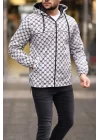 Unisex Kapüşonlu İçi Astarlı Yağmurluk - Gri