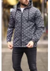 Unisex Kapüşonlu İçi Astarlı Yağmurluk - Siyah