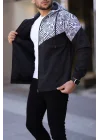 Unisex Kapüşonlu İçi Astarlı Yağmurluk - Siyah