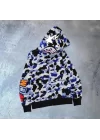 Unisex Pubg Bape x Shark Hoodie - Gri