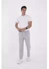 Unisex Üç İplik Basic Eşofman Pantolon - Gri