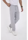 Unisex Üç İplik Basic Eşofman Pantolon - Gri