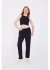 Unisex Üç İplik Basic Eşofman Pantolon - Lacivert