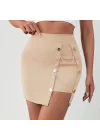Zincirli mini şortlu etek s241008