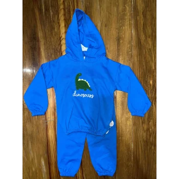 6-24 aylık araba baskılı takım gri