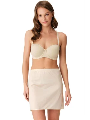 Kadın Polyamid Kumaşlı Diz Üstü Kısa Etek Altı Jüpon (0615)