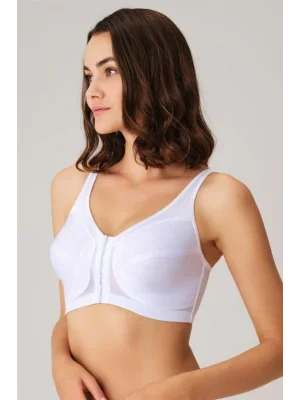 Kadın Toparlayıcı Minimizer Balensiz Desteksiz Dolgusuz Önden Açılan Sırt Destekli Medikal Sütyen (3651) Anıl