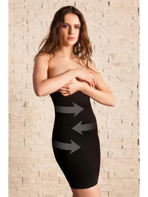 Kadın Toparlayıcı Vücut İnceltici Dikişsiz Yüksek Bel Etek Korse (2604)