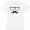 Babalar Günü Hediye Baba Temalı Baskılı Oversize Bisiklet Yaka T-shirt - Beyaz