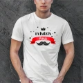 Babalar Günü Hediye Baba Temalı Baskılı Oversize Bisiklet Yaka T-shirt - Beyaz