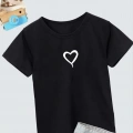 Çocuk Unisex Baskılı T-Shirt - Siyah