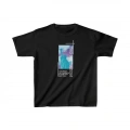 Çocuk Unisex Baskılı T-Shirt - Siyah
