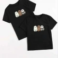 Çocuk Unisex Baskılı T-Shirt - Siyah