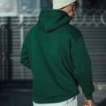 Erkek 3 İplik Pamuklu Kapüşonlu Basic SweatShirt Hoodie - Haki